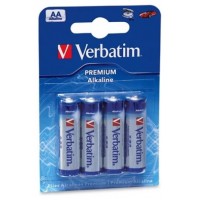 VERBATIM PILAS ALCALINAS AA - LR06 - PACK 4 UDS en Huesoi