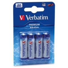 VERBATIM PILAS ALCALINAS AA - LR06 - PACK 4 UDS en Huesoi