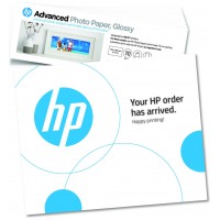 HP Papel fotografico Advanced, brillante, 65 libras, 4 x 12 pulgadas (101 x 305 mm), 10 hojas en Huesoi