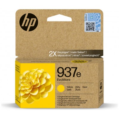 HP 937e Cartucho Amarillo OfficeJet Pro 9110b, 9120 en Huesoi