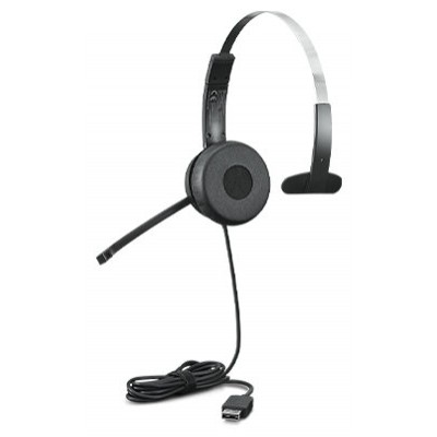 HEADSET USB LENOVO 100 MONO, CABLE 1.8m COLOR NEGRO en Huesoi