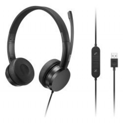 HEADSET USB LENOVO USB-A WIRED STEREO ON-EAR HEADSET en Huesoi