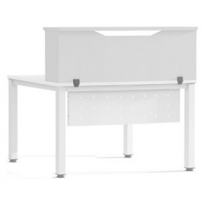 MODULO RECEPCION ALTILLO 120CM BLANCO / BLANCO. MEDIDAS 120X40X30CM. (MESA NO INCLUIDA EN EL PRECIO, SE COMPRA APARTE) ROCADA 5012AW04 (Espera 4 dias) en Huesoi