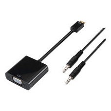 Conversor Mini HDMI a SVGA+Audio C/M-SVGA/H+3.5/H Negro (Espera 2 dias) en Huesoi