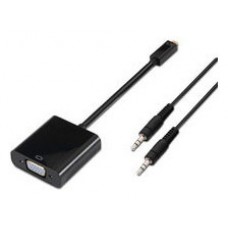 Conversor Micro HDMI a SVGA+Audio D/M-SVGA/H+3.5/H Negro (Espera 2 dias) en Huesoi