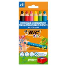 ESTUCHE LAPICES TRIANGULARES MULTISUPERFICIE BLISTER 6UDS BIC 515220 (Espera 4 dias) en Huesoi