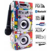 Altavoz Biwond JoyBox Karaoke Bluetooth Picasso (Espera 2 dias) en Huesoi