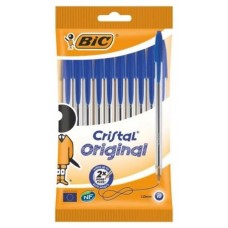 BOLIGRAFO TINTA BIC AZUL 10U en Huesoi