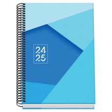 AGENDA ESCOLAR 2024-2025 TAMAÑO A5 TAPA CARTON FORRADO  SEMANA VISTA TANGRAM BASIC AZUL DOHE 51744 (Espera 4 dias) en Huesoi