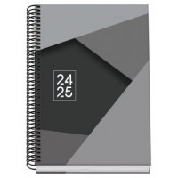 AGENDA ESCOLAR 2024-2025 TAMAÑO A5 TAPA CARTON FORRADO  SEMANA VISTA TANGRAM BASIC NEGRO DOHE 51747 (Espera 4 dias) en Huesoi