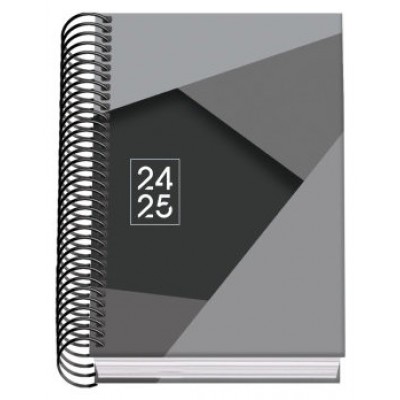 AGENDA ESCOLAR 2024-2025 TAMAÑO A6 TAPA CARTON FORRADO  DÍA PÁGINA TANGRAM BASIC NEGRO DOHE 51751 (Espera 4 dias) en Huesoi