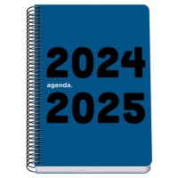 AGENDA ESCOLAR 2024-2025 TAMAÑO A5 TAPA POLIPROPILENO  DÍA PÁGINA MEMORY BASIC AZUL DOHE 51755 (Espera 4 dias) en Huesoi