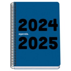 AGENDA ESCOLAR 2024-2025 TAMAÑO A5 TAPA POLIPROPILENO  DÍA PÁGINA MEMORY BASIC AZUL DOHE 51755 (Espera 4 dias) en Huesoi