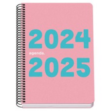 AGENDA ESCOLAR 2024-2025 TAMAÑO A5 TAPA POLIPROPILENO  DÍA PÁGINA MEMORY BASIC ROSA DOHE 51756 (Espera 4 dias) en Huesoi
