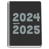 AGENDA ESCOLAR 2024-2025 TAMAÑO A5 TAPA POLIPROPILENO  SEMANA VISTA MEMORY BASIC NEGRO DOHE 51762 (Espera 4 dias) en Huesoi