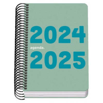 AGENDA ESCOLAR 2024-2025 TAMAÑO A6 TAPA POLIPROPILENO  DÍA PÁGINA MEMORY BASIC VERDE DOHE 51765 (Espera 4 dias) en Huesoi