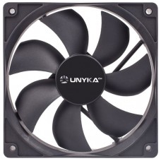 VENTILADOR INTERNO UNYKA 120mm COLOR NEGRO 7 ASPAS en Huesoi