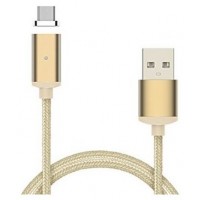 Cable USB a Micro USB 5 Pines (Carga y Transferencia) Metal Oro 1m Biwond (Espera 2 dias) en Huesoi