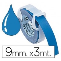DYMO Cinta RELIEVE 9mm X 3mt para rotuladora Omega/junior color Azul en Huesoi