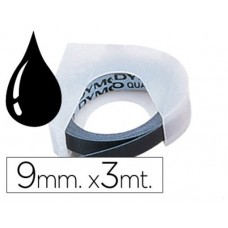 DYMO Cinta RELIEVE 9mm X 3mt para rotuladora Omega/junior color Negro en Huesoi