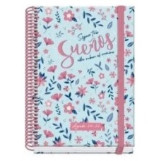 AGENDA ESCOLAR 2025-2026 TAMAÑO A5 TAPA CARTON FORRADO SEMANA VISTA PRIME BLOSSOM DOHE 52039 (Espera 4 dias) en Huesoi