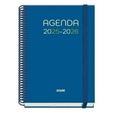 AGENDA ESCOLAR 2025-2026 TAMAÑO A5 TAPA CARTON FORRADO DÍA PÁGINA PRIME LOGIC DOHE 52047 (Espera 4 dias) en Huesoi