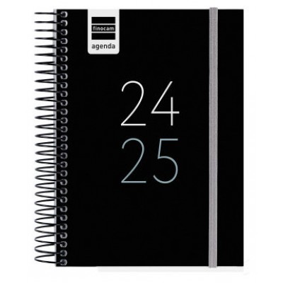 AGENDA ESCOLAR 2025-2026 TAMAÑO A5 TAPA CARTON FORRADO SEMANA VISTA MODELO SYSTEM BASIC NEGRO DOHE 52059 (Espera 4 dias) en Huesoi