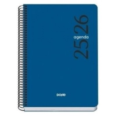 AGENDA ESCOLAR 2025-2026 TAMAÑO A5 TAPA POLIPROPILENO SEMANA VISTA MODELO ESENCIAL BASIC AZUL DOHE 52068 (Espera 4 dias) en Huesoi