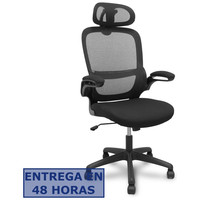 PIQUERAS Y CRESPO FOROL Silla Pro525 respaldo malla negro asiento tela color negro y cabecero en Huesoi