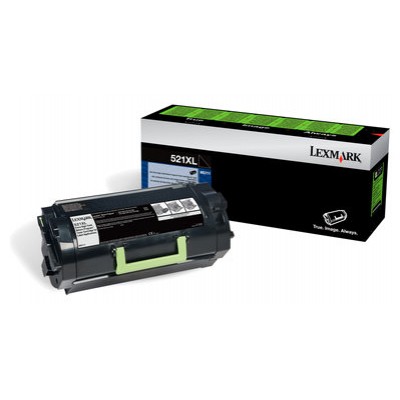 Lexmark 522XL Cartucho de toner de rendimiento extra alto del Programa de devolucion para etiquetas en Huesoi