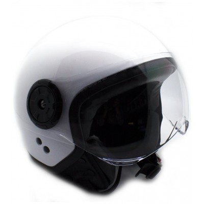 Casco Moto Jet Blanco con gafas Protectoras Talla M (Espera 2 dias) en Huesoi