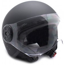 Casco Moto Jet Negro con gafas Protectoras Talla M (Espera 2 dias) en Huesoi