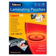 FELLOWES Pack 50 Fundas Plastificar 125 micras Brillo A2 en Huesoi