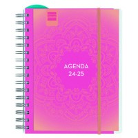 AGENDA DOCENTE 2024-2025 4º-155X212 SEMANA VISTA HORIZONTAL MAGISTRAL PERSONALIZABLE MANDALA FINOCAM 533380125 (Espera 4 dias) en Huesoi