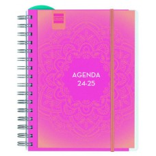 AGENDA DOCENTE 2024-2025 4º-155X212 SEMANA VISTA HORIZONTAL MAGISTRAL PERSONALIZABLE MANDALA FINOCAM 533380125 (Espera 4 dias) en Huesoi