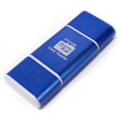 Lector OTG USB y Micro USB Azul (Espera 2 dias) en Huesoi