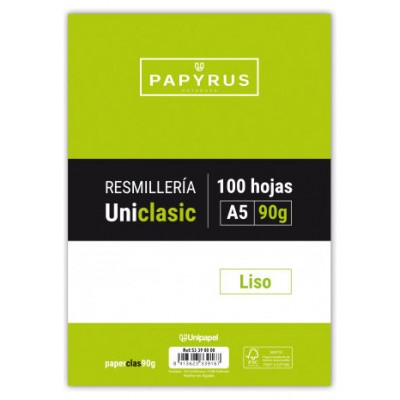 RECAMBIO PAQUETE 100 HOJAS A5 UNICLASIC 90 GR. LISO SIN MARGEN PAYRUS 53390000 (Espera 4 dias) en Huesoi