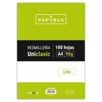 RECAMBIO PAQUETE 100 HOJAS A4 UNICLASIC 90 GR. LISO SIN MARGEN PAPYRUS 53390100 (Espera 4 dias) en Huesoi