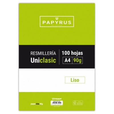 RECAMBIO PAQUETE 100 HOJAS A4 UNICLASIC 90 GR. LISO SIN MARGEN PAPYRUS 53390100 (Espera 4 dias) en Huesoi