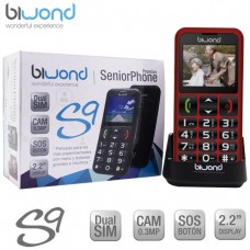 Teléfono Biwond S9 Dual SIM SeniorPhone Rojo + Estación Carga (Espera 2 dias) en Huesoi
