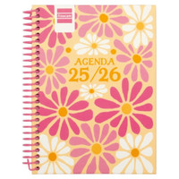 AGENDA ESCOLAR 2025-2026 DIVA 8&ordm; 120X164 SEMANA VISTA HORIZONTAL SPRING+ FINOCAM 536100426 (Espera 4 dias) en Huesoi