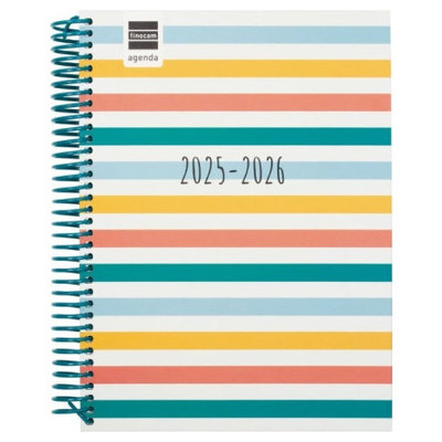 AGENDA ESCOLAR 2025-2026 DIVA 4&ordm; 155X212 1DIA PAGINA COLORS+ FINOCAM 536160526 (Espera 4 dias) en Huesoi