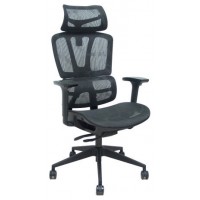 PIQUERAS Y CRESPO FOROL Silla Pro537 traslack malla negra brazos 3D ruedas nailon 60 mm en Huesoi