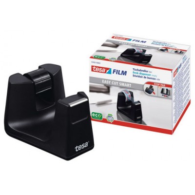 DISPENSADOR SOBREMESA "PORTARROLLOS" EASY CUT SMART PARA ROOLLOS DE 33M. NEGRO TESA 53902-00000-01 (Espera 4 dias) en Huesoi