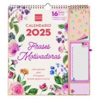 CALENDARIO 16 MESES SEPTIEMBRE 2024-DICIEMBRE 2025 PLUS-340X380 MES VISTA FRASES MOTIVACIONALES FINOCAM 540220225 (Espera 4 dias) en Huesoi