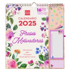 CALENDARIO 16 MESES SEPTIEMBRE 2024-DICIEMBRE 2025 PLUS-340X380 MES VISTA FRASES MOTIVACIONALES FINOCAM 540220225 (Espera 4 dias) en Huesoi