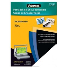 PACK 100 PORTADAS POLIPROPILENO A4 500 MICRAS AZUL FELLOWES 54771 (Espera 4 dias) en Huesoi