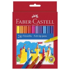 ESTUCHE CARTÓN 24 ROTULADORES ESCOLARES FABER CASTELL 554202 (Espera 4 dias) en Huesoi