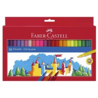 ESTUCHE CARTÓN 50 ROTULADORES ESCOLARES FABER CASTELL 554204 (Espera 4 dias) en Huesoi