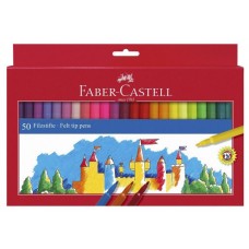 ESTUCHE CARTÓN 50 ROTULADORES ESCOLARES FABER CASTELL 554204 (Espera 4 dias) en Huesoi